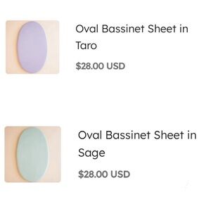 Kyte Baby Bassinet Sheets in Sage & Taro